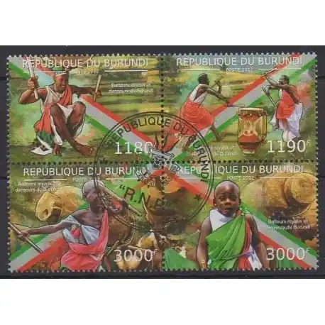 Burundi - 2012 - No 1652/1655 - Musique - Oblitérés Vente Flash