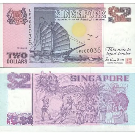 Commande En Gros Billets de collection Singapour Pk N° 28 - 2 Dollars
