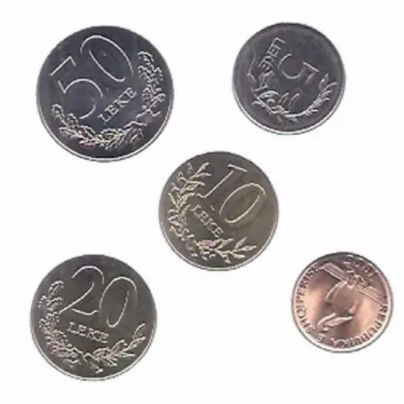 Albanie - Série de 5 pièces différentes Produit De Marque