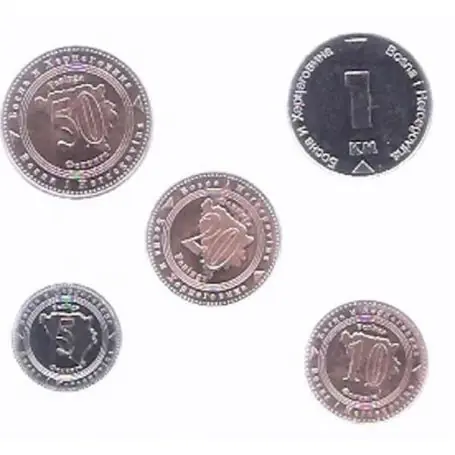 Bosnie - Série de 5 pièces différentes Premium