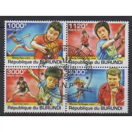Burundi - 2011 - No 1313/1316 - Sports divers - Oblitérés Livraison Gratuite