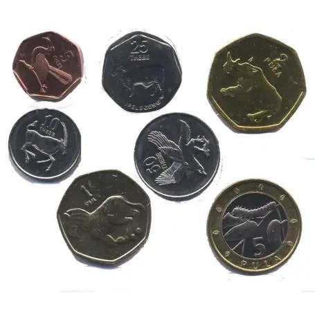 Petit Prix Botswana - Série de 7 pièces différentes