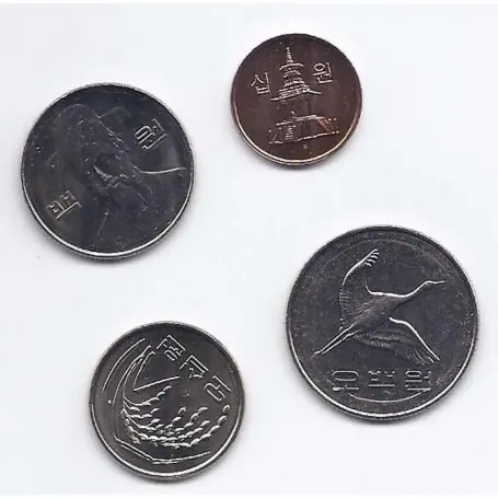 Coree Du Sud - Série de 4 pièces différentes Offre Exclusive