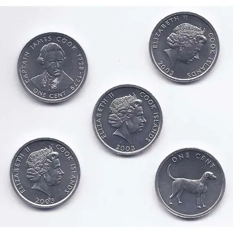 Haute Qualité Iles Cook - Série de 5 pièces différentes