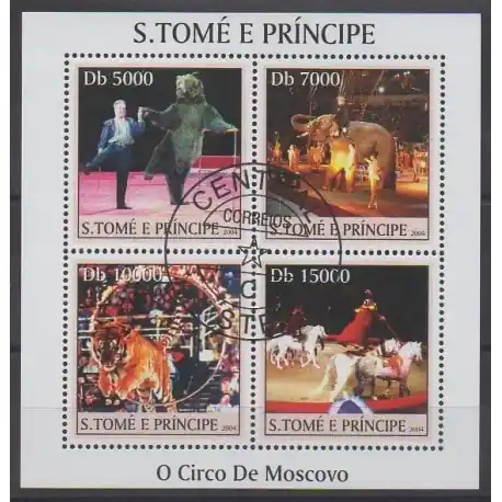 Livraison Express Sao Tomé-et-Principe - 2004 - No 1950/1953 - Cirque ou magie - Oblitérés