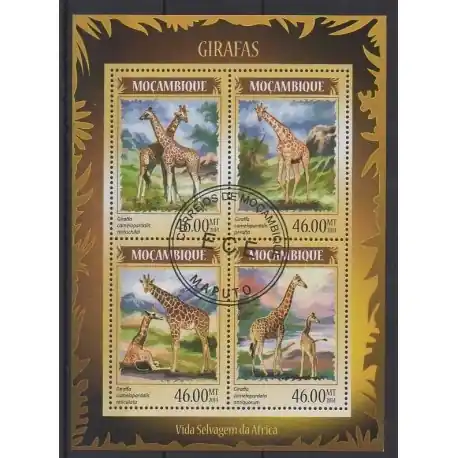 Offre Exclusive Mozambique - 2014 - No 6071/6074 - Mammifères - Oblitérés