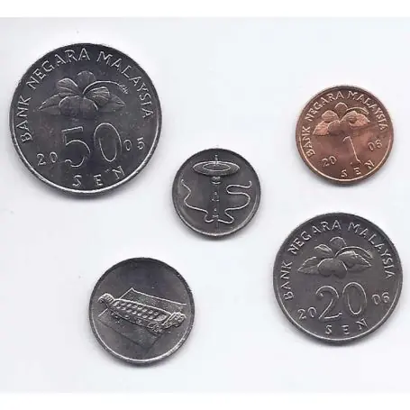 Promotion Malaisie - Série de 5 pièces différentes