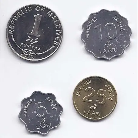 Maldives - Série de 4 pièces différentes Nouveauté