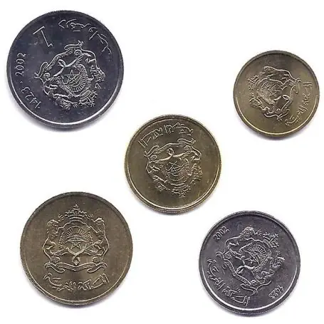 Maroc - Série de 5 pièces différentes Dernière Chance