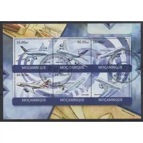 Mozambique - 2012 - No 4909/4914 - Aviation - Oblitérés Petit Prix