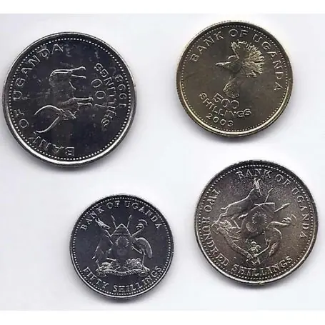 Paiement Sécurisé Ouganda - Série de 4 pièces différentes