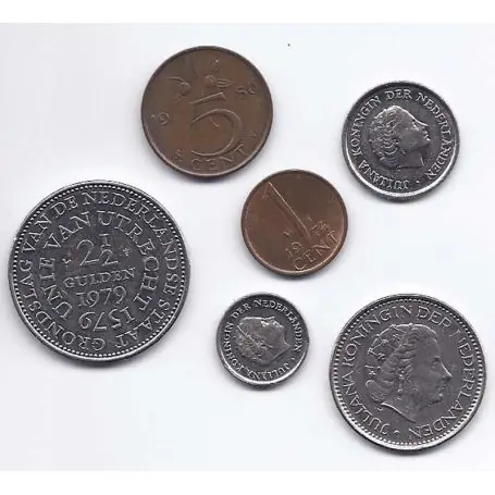 Pays Bas - Série de 5 pièces différentes Offre Exclusive