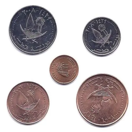 Qatar - Série de 5 pièces différentes Prix Cassé