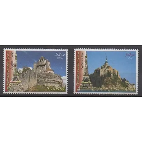 Vente Flash Nations Unies (ONU - Genève) - 2006 - No 554/555 - Monuments
