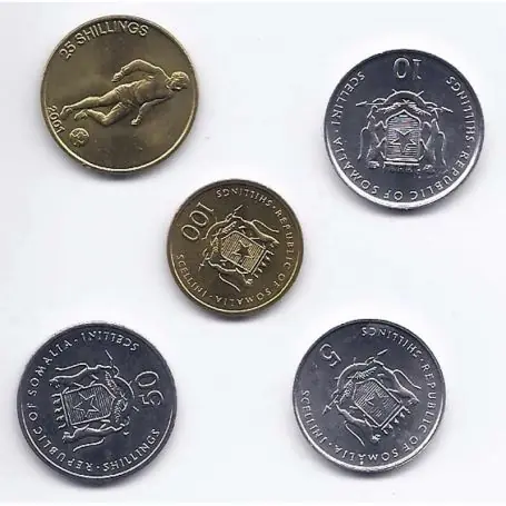 Populaire Somalie - Série de 5 pièces différentes