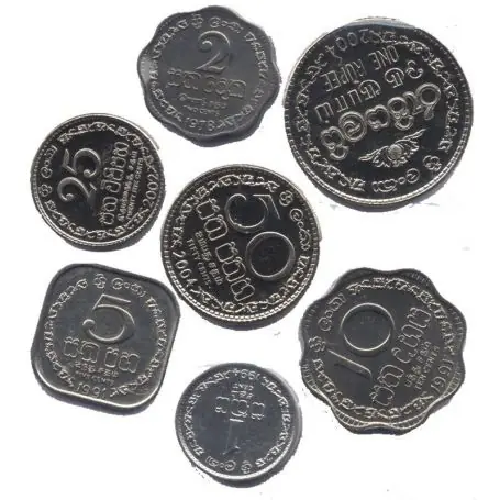 Sri Lanka - Série de 7 pièces différentes Meilleure Vente