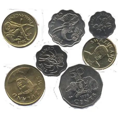 Swaziland - Série de 7 pièces différentes Haute Qualité