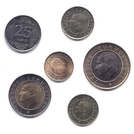 Turquie - Série de 6 pièces différentes Achetez Aujourd’hui