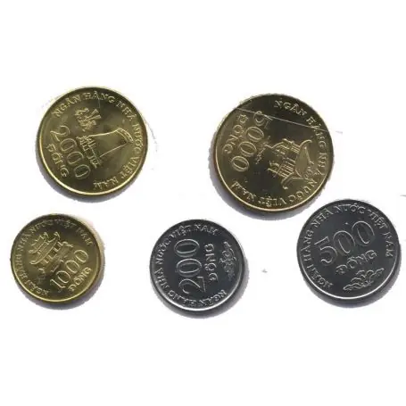 Vietnam - Série de 5 pièces différentes Garantie Incluse