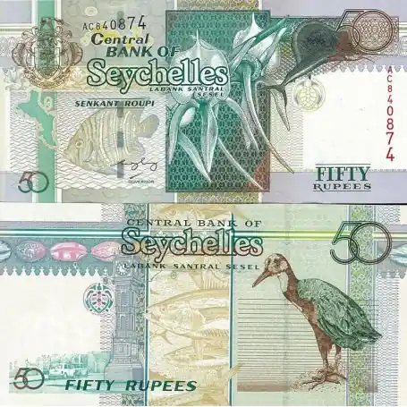 Meilleur Prix Billets de collection Seychelles Pk N° 38 - 50 Ruppes