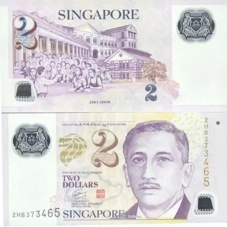 Billets de collection Singapour Pk N° 46 - 2 Dollar Artisanat
