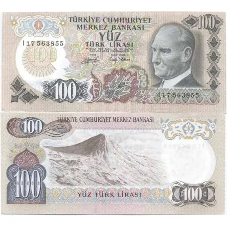 Billets de collection Turquie Pk N° 189 - 100 Lira Prix Réduit