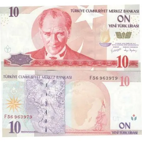 Vente Flash Billets de collection Turquie Pk N° 218 - 10 Lira