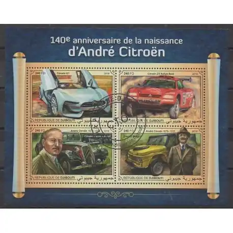 Pas Cher Djibouti - 2018 - No 2100/2103 - Voitures - Oblitérés