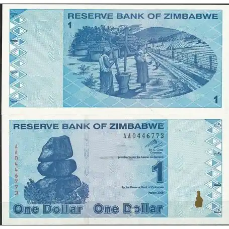 Billets de collection Zimbabwe Pk N° 92 - 1 Dollars Quantité Limitée
