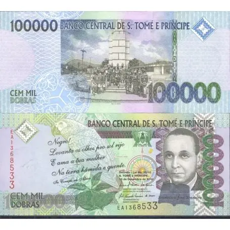 Billets de banque Saint Thomas & Prince Pk N° 999 - 100 000 Dobras Satisfait Ou Remboursé