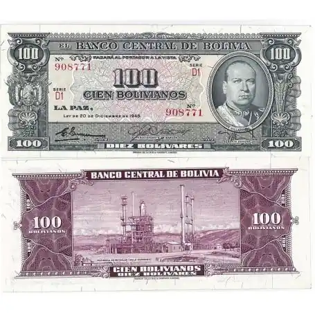 Meilleur Prix Billets de banque Bolivie Pk N° 147 - 100 Pesos