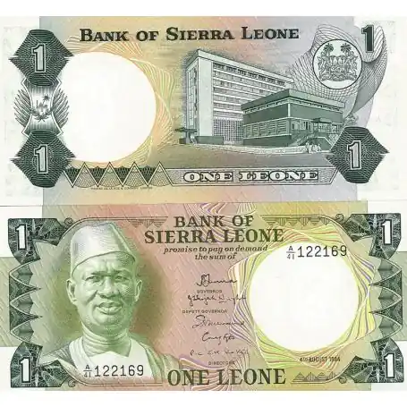 Nouvelle Collection Billets de banque Sierra Leone Pk N° 5A - 1 Leones