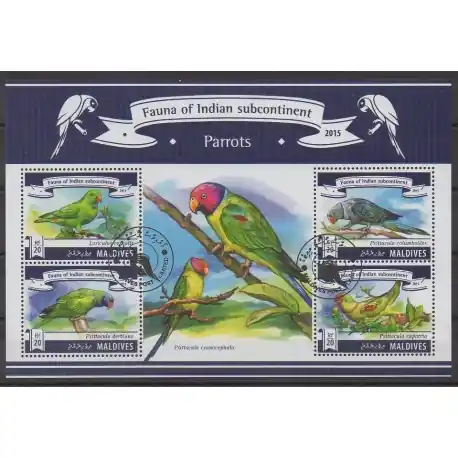 Maldives - 2015 - No 4705/4708 - Oiseaux - Oblitérés Garantie Incluse