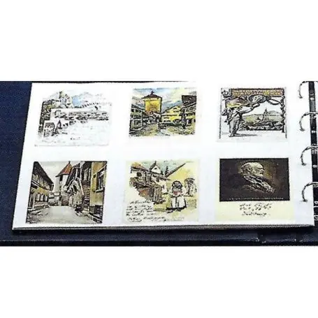 Acheter Direct 5 Feuilles pour 12 cartes anciennes verticales fond blanc