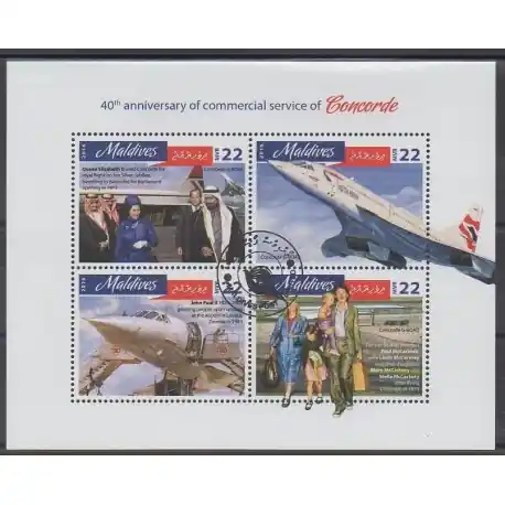 Maldives - 2016 - No 5428/5431 - Aviation - Oblitérés Bon Plan
