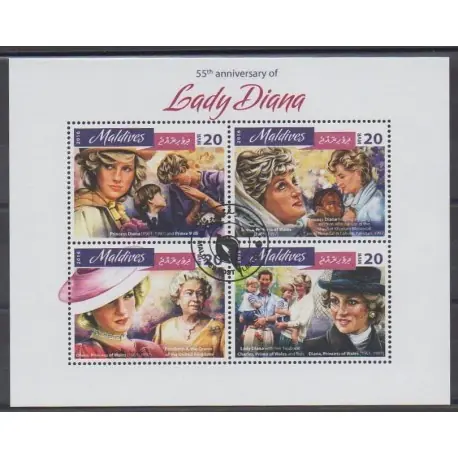 Maldives - 2016 - No 5236/5239 - Royauté - Principauté - Oblitérés Nouveauté