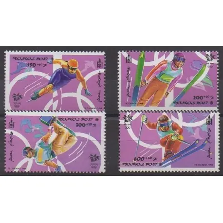Mongolie - 1998 - No 2143/2146 - Jeux olympiques d'hiver Prix Promo