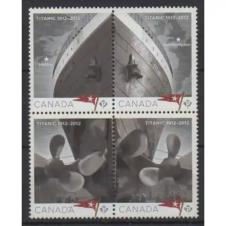 Canada - 2012 - No 2694/2697 - Navigation Livraison Mondiale