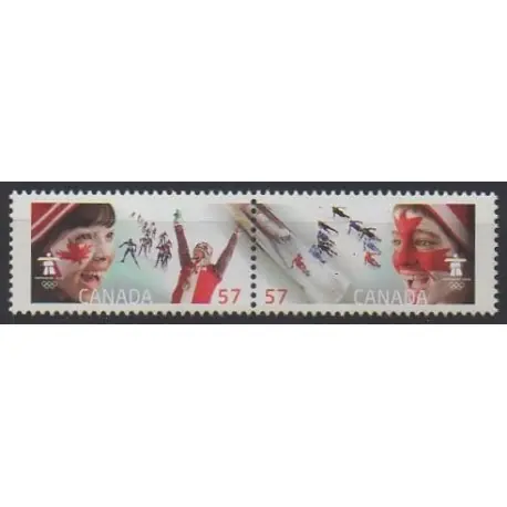 Canada - 2010 - No 2503/2504 - Jeux olympiques d'hiver Offre Du Jour