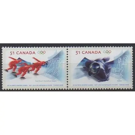 Canada - 2006 - No 2202/2203 - Jeux olympiques d'hiver Super Prix
