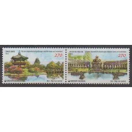 Vente Directe Corée du Sud - 2013 - No 2725/2726 - Monuments