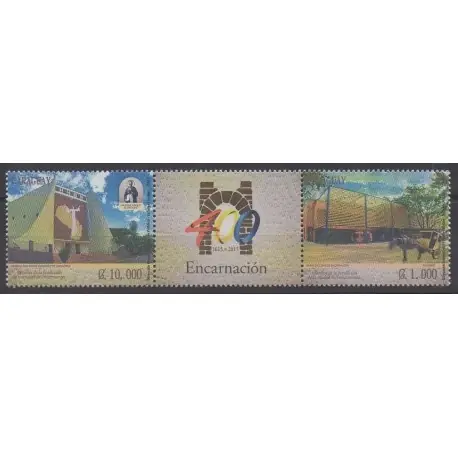 Paraguay - 2015 - No 3185/3186 - Monuments - Églises Vente Flash