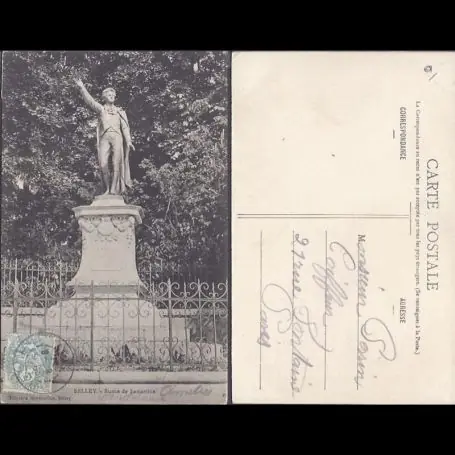 Prix Cassé Carte postale 01 - Belley - Statue Lamartine - 2
