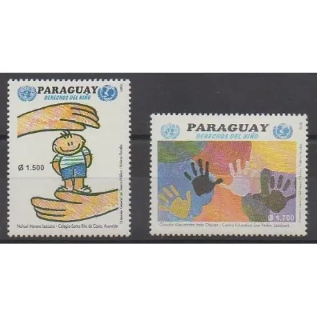 Paraguay - 2000 - No 2807/2808 - Enfance Bon Plan