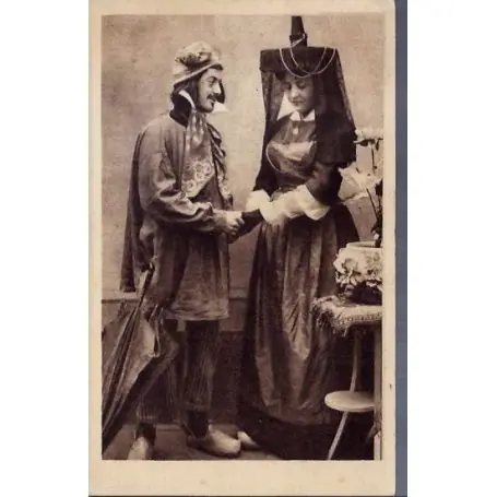 Top Vente Carte postale 01 - Bressans - Anciens costumes Bressans - La demande en mariage - Voyage - D
