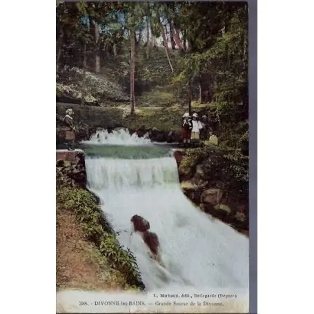 Acheter En Ligne Carte postale 01 - Divonne-les-Bains - Grande source de la divonne - Voyage - Dos divise