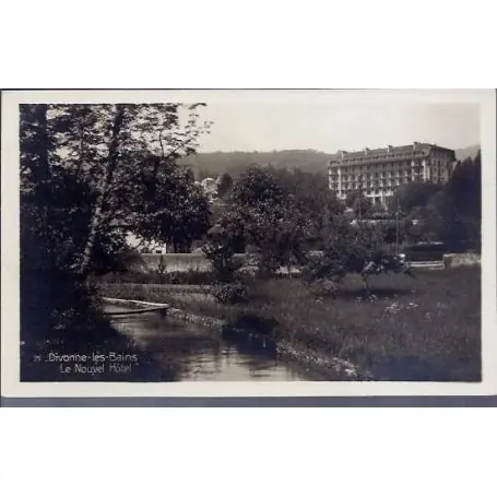 Nouvelle Collection Carte postale 01 - Divonne-les-Bains - Le nouvel Hotel - voyage - Dos divise