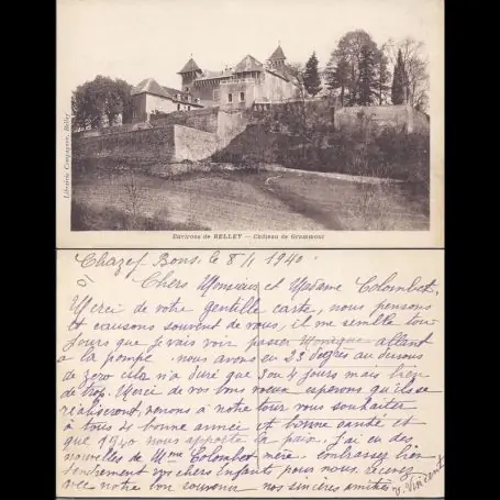 Haute Qualité Carte postale 01 - environs de Belley - Chateau de Grammont
