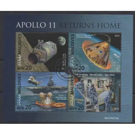 Maldives - 2019 - No 6791/6794 - Espace - Oblitérés Commande En Gros