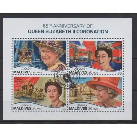 Maldives - 2018 - No 6318/6321 - Royauté - Principauté - Oblitérés Meilleur Choix